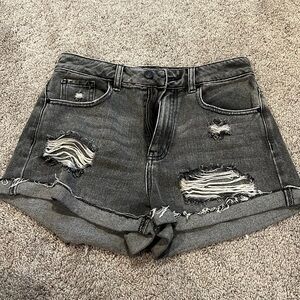 Pacsun Stone Wash Denim Shorts